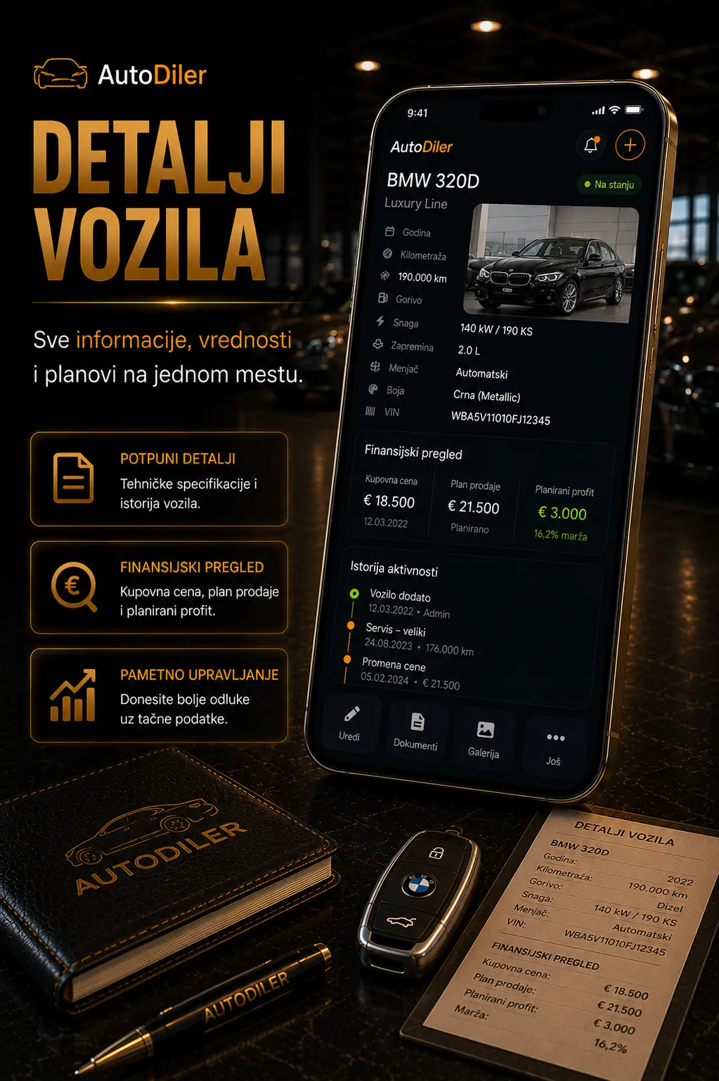 AutoDilerPro detalji vozila